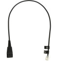 Jabra QD cord, straight, mod plug (8800-00-01)