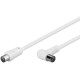 MicroConnect Coax Cable 1.5m White Angled (COAX015WA)