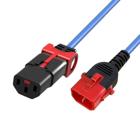 MicroConnect Powercord C13 IEC Lock+ - C14 