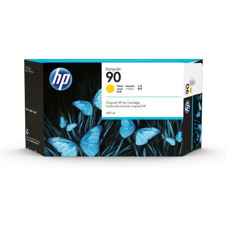 HP 90 ORIGINAL CARTOUCHE D ENCRE JAUNE CAPACITE STANDARD 400ML C5065A)