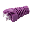 MicroConnect Strain Relief Boot Cat5e, Cat6, Cat6A cables upto 6.5MM violet, 100pcs