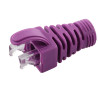 MicroConnect Strain Relief Boot Cat5e, Cat6, Cat6A cables upto 6.5MM violet, 100pcs