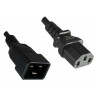 MicroConnect PowerCord C13-C20 0.5M Black (PE030605)