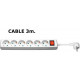 MicroConnect 6-way Schuko Socket 3M White (GRU0063W)