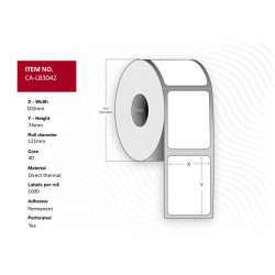 Capture Label 102x74, Core 40, (CA-LB3042)