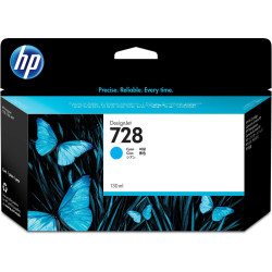  HP Cartouche d'encre Cyan F9J67A 728 130ml