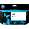  HP Cartouche d'encre Cyan F9J67A 728 130ml