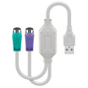 MicroConnect USB A - Converter 2x PS/2 0,3m (USBA2XPS2)