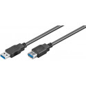 MicroConnect USB3.0 A-A 1m M-F, Black (USB3.0AAF1B)