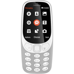 Nokia 3310 DUAL SIM GREY 3310, Bar, (A00028116)