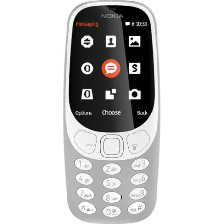 Nokia 3310 DUAL SIM GREY 3310, Bar, (A00028116)