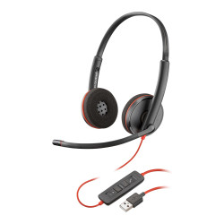 Poly Blackwire C3220 USB-A Black Headset (77R32A6)