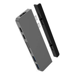 Hyper DUO 7-in-2 MacBook Pro Hub (HD28C-GRY)