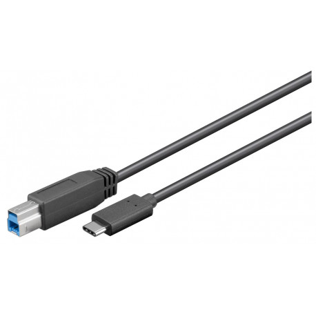 MicroConnect USB-C to USB3.0 B Cable, 1,8m (W127021087)