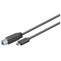 MicroConnect USB-C to USB3.0 B Cable, 1,8m (USB3.1CB2)