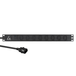 Lanview 19´´ 8-way c13 outlets with 