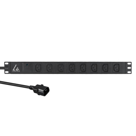 Lanview 19´´ 8-way c13 outlets with 