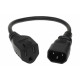 MicroConnect Power cord NEMA 5-15R F to C14 (PE110403SJTC14-IT)