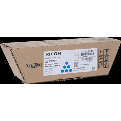  Ricoh Toner Cyan 842711 M C320H ~7500 Pages