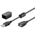 MicroConnect USB 2.0 A-A 2M M-F Extension, (USBAA2WF)