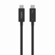 Belkin 2 M 40 Gbit/S Black 