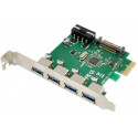 MicroConnect 4 port USB 3.0 PCIe card (MC-USB3.0-F3B1)