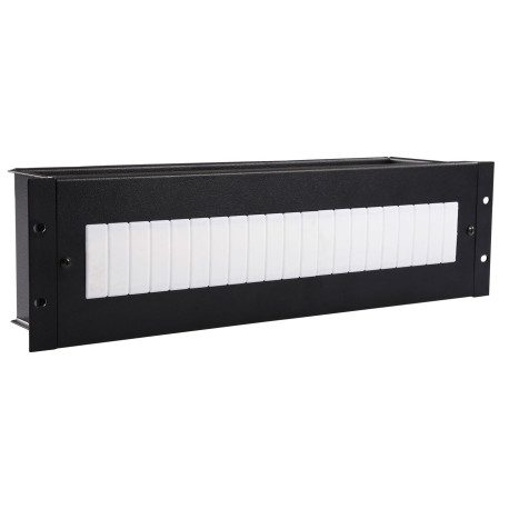 Lanview 3U 19" ELECTRICAL/DIN RAIL MODULE - BLACK (RAX630BL)
