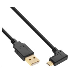 MicroConnect Micro USB Cable, Black, 0.5m (USBABMICRO0,5A)
