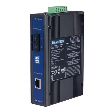 Advantech Ethernet to Single mode fiber 