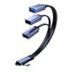 MicroConnect USB-C Angled splitter cable 
