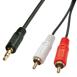 Lindy Premium Audio Cable 2x Phono-3,5mm, 1m (35680)
