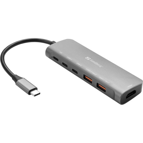 Sandberg USB-C Dock HDMI + 2xUSB-A + (136-65)