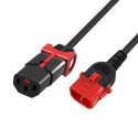 MicroConnect Powercord C13 IEC Lock+ - C14 