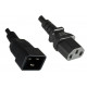 MicroConnect PowerCord C13-C20 10A 1m Black (PE030610)