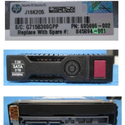 Hewlett Packard Enterprise DRV HD 3TB 6G 7.2K 3.5 SATA (845894-001)