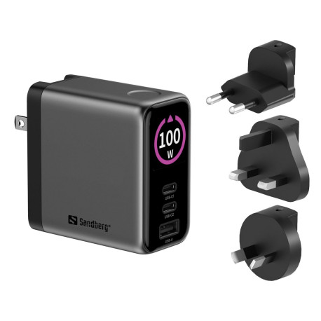 Sandberg Travel Charger PD100W Display (441-71)