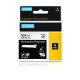  DYMO Ruban Noir sur blanc 1805442 Bande Polyester, Rhino, IND, 6mm x 5,5m, noir sur blanc