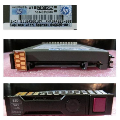 Hewlett Packard Enterprise DRV SSD 1.6TB 12G SFF SAS (846625-001)