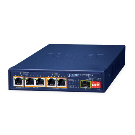 Planet 5-Port Hybrid PoE Solar PoE 