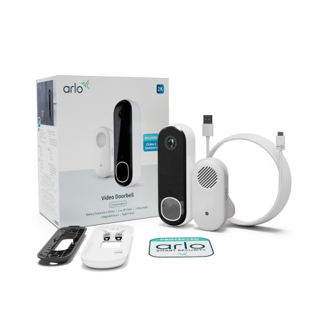 Arlo Essential Video Doorbell 2K & 