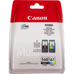 Canon Value Pack Noir / Plusieurs couleurs / Blanc PG-560+CL-561