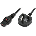 MicroConnect Power Cord UK Type G - C13 
