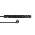 Lanview 19´´ Rack mount power strip, (LVR-3MSCH-SPD-SCH8)