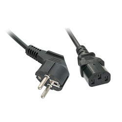 Lindy 2M Schuko Angled To C13 Mains Cable (30335)