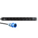 Lanview 19'' rack mount power strip, (LVR-3MIEC-LIC-SCH8)