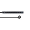 Lanview 19'' rack mount power strip, (LVR-3MSCH-LIC-SCH8)
