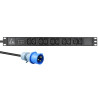 Lanview 19'' rack mount power strip, (LVR-3MIEC-AMP-10C13)