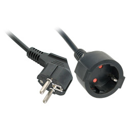 Lindy Power Extension 5 M 2 Ac Outlet(S) Indoor Black (30245)