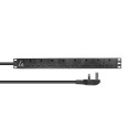 Lanview UK Rack mount power strip, (LVR-3MUK-SPD-UK8)