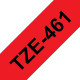 Brother Tape Black on Red 36mm (TZE461)